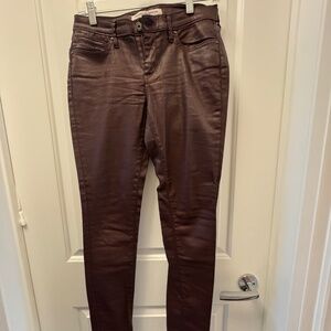 Twenty8twelve London wax jeans in burgundy